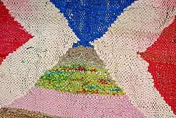 Moroccan Berber rug Boucherouite 135 x 305 cm