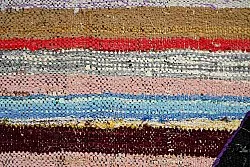 Moroccan Berber rug Boucherouite 125 x 230 cm