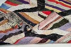 Moroccan Berber rug Boucherouite 125 x 230 cm