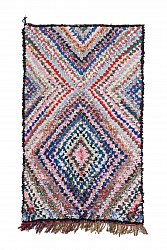 Moroccan Berber rug Boucherouite 235 x 135 cm