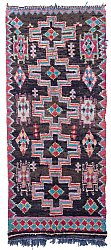 Moroccan Berber rug Boucherouite 295 x 115 cm