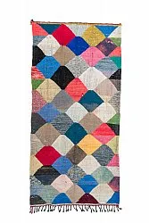 Moroccan Berber rug Boucherouite 145 x 300 cm