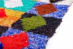 Moroccan Berber rug Boucherouite 200 x 140 cm