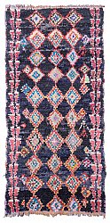 Moroccan Berber rug Boucherouite 235 x 115 cm