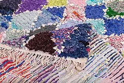 Moroccan Berber rug Boucherouite 215 x 135 cm
