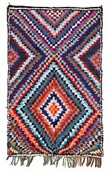 Moroccan Berber rug Boucherouite 210 x 140 cm