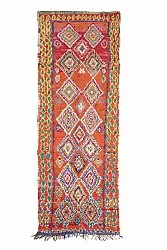 Moroccan Berber rug Boucherouite 285 x 100 cm