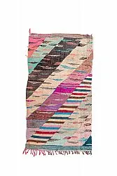 Moroccan Berber rug Boucherouite 135 x 245 cm