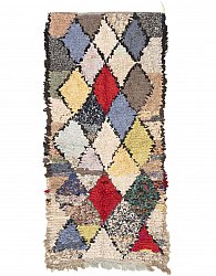 Moroccan Berber rug Boucherouite 190 x 100 cm