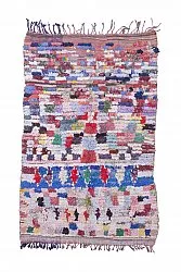Moroccan Berber rug Boucherouite 215 x 140 cm
