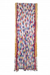 Moroccan Berber rug Boucherouite 370 x 125 cm