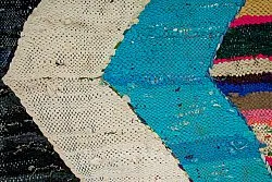 Moroccan Berber rug Boucherouite 140 x 255 cm