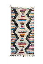 Moroccan Berber rug Boucherouite 125 x 265 cm