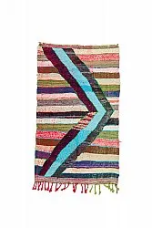 Moroccan Berber rug Boucherouite 115 x 215 cm