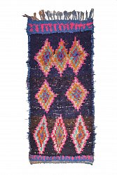 Moroccan Berber rug Boucherouite 230 x 105 cm