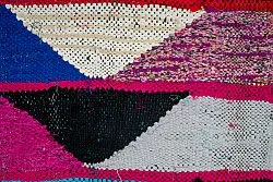 Moroccan Berber rug Boucherouite 125 x 260 cm
