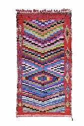 Moroccan Berber rug Boucherouite 250 x 130 cm