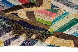 Moroccan Berber rug Boucherouite 120 x 210 cm