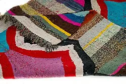 Moroccan Berber rug Boucherouite 130 x 260 cm