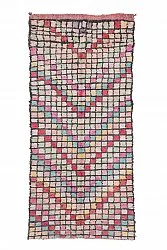 Moroccan Berber rug Boucherouite 275 x 125 cm