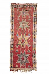 Moroccan Berber rug Boucherouite 300 x 120 cm