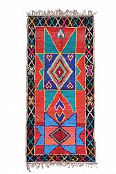 Moroccan Berber rug Boucherouite 280 x 125 cm