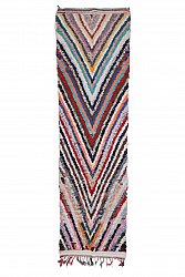 Moroccan Berber rug Boucherouite 405 x 115 cm