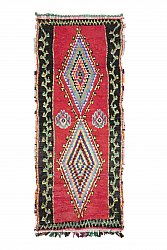 Moroccan Berber rug Boucherouite 325 x 135 cm