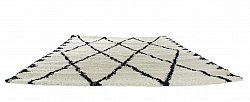 Shaggy rugs - Alia (black/white)