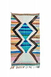 Moroccan Berber rug Boucherouite 135 x 235 cm