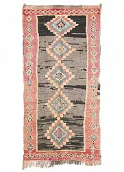 Moroccan Berber rug Boucherouite 225 x 105 cm
