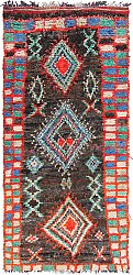 Moroccan Berber rug Boucherouite 270 x 120 cm