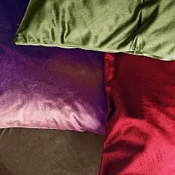 Velvet cushion cover - Marlyn (purple)