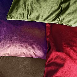 Velvet cushion cover - Marlyn (brown)