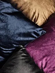 Velvet cushion cover - Marlyn (dark purple)