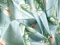 Curtains - Cotton curtain Adella (turquoise)