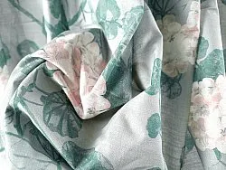 Curtains - Cotton curtain Amara (grey/pink)