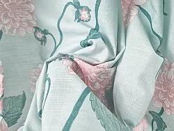 Curtains - Cotton curtain Alyssa (green/pink)