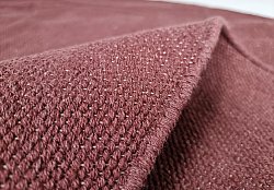 Round cotton rug - Billie (burgundy)