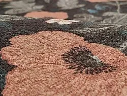 Round rug - Poppy (black)