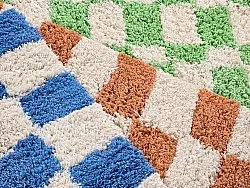 Shaggy rugs - Atrani Natural Cotton Shaggy (green)