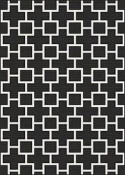 Indoor/Outdoor rug - Brussels Silver (black)