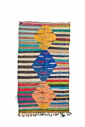 Moroccan Berber rug Boucherouite 135 x 230 cm