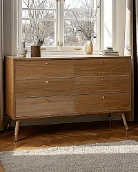 Dresser - Prime - 6 lådor (oak)