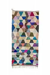 Moroccan Berber rug Boucherouite 150 x 305 cm