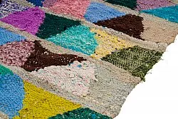 Moroccan Berber rug Boucherouite 125 x 255 cm