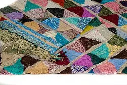 Moroccan Berber rug Boucherouite 125 x 255 cm