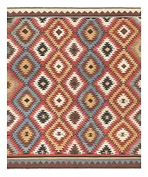Oriental Rug - Hazara Kelim Hand Woven - 247 x 288 cm