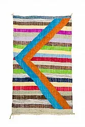 Moroccan Berber rug Boucherouite 125 x 215 cm