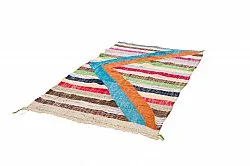 Moroccan Berber rug Boucherouite 125 x 215 cm